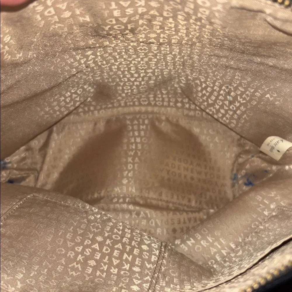 Kate Spade Jeralyn Camellia Tote Black Patent Leather Polkadot Two Handle Y2K